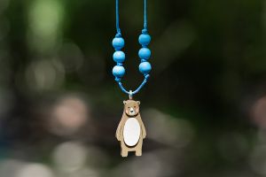 Povrázkový náhrdelník s príveskom Cute Bear 