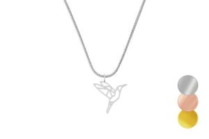 Kovový prívesok Bird Steel Pendant